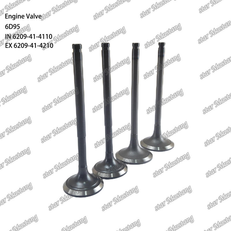 Valvola 6D95 IN 6209-41-4110 EX 6209-41-4210 Adatta a ricambi per motori Komatsu