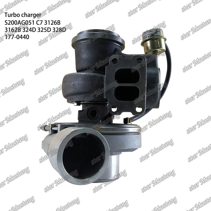 Turbocompressore S200AG051 C7 3126B 3162B 324D 325D 328D 177-0440 Parte del motore con struttura integrata e 6 mesi