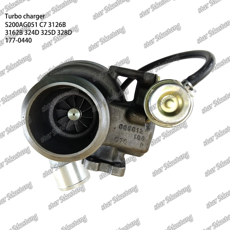 Turbocompressore S200AG051 C7 3126B 3162B 324D 325D 328D 177-0440 Parte del motore con struttura integrata e 6 mesi