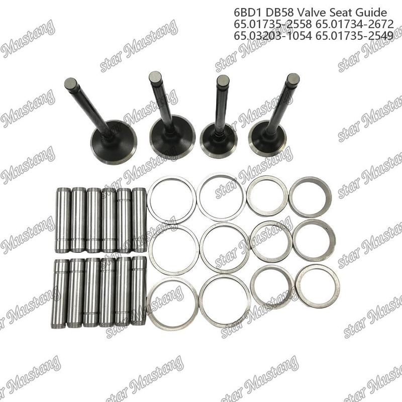 Guida della valvola del sedile della valvola 6BD1 DB58 65.01735-2558 65.01734-2672 65.03203-1054 65.01735-2549 Parte del motore con struttura integrata e 6 mesi