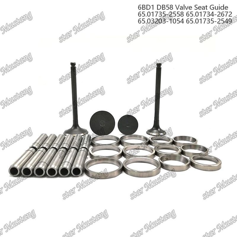 Guida della valvola del sedile della valvola 6BD1 DB58 65.01735-2558 65.01734-2672 65.03203-1054 65.01735-2549 Parte del motore con struttura integrata e 6 mesi