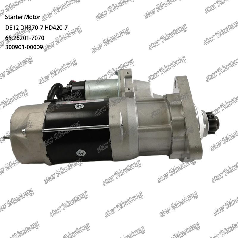 DE12 DH370-7 HD420-7 Motore di avvio motore 24V 11T 9KW 65.26201-7070 300901-00009 Per DOOSAN DAEWOO Ricambi motore