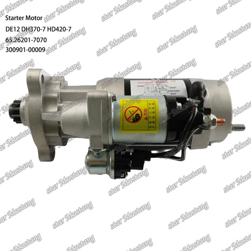 DE12 DH370-7 HD420-7 Motore di avvio motore 24V 11T 9KW 65.26201-7070 300901-00009 Per DOOSAN DAEWOO Ricambi motore