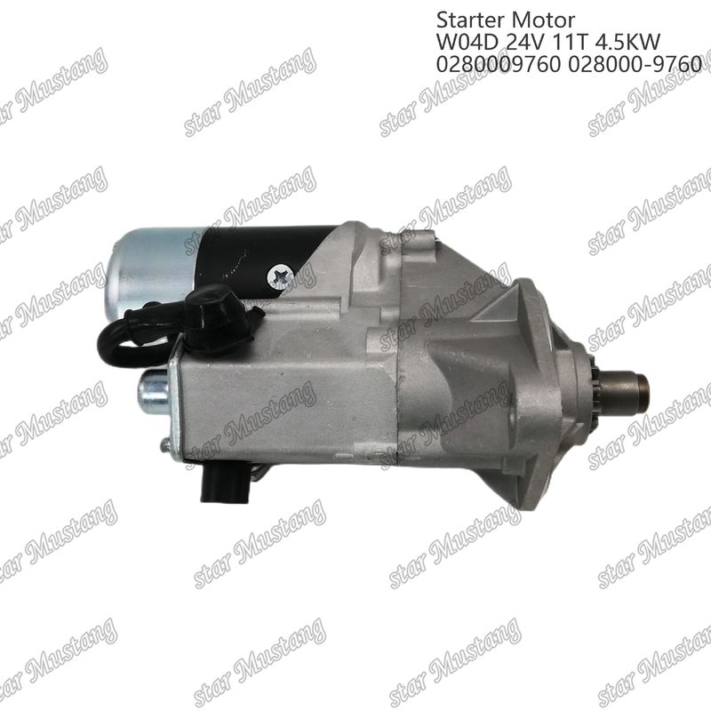 W04D Motore di avvio motore 24V 11T 4.5KW 0280009760 028000-9760 Per ricambi motore HINO