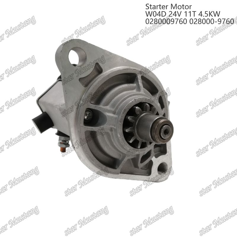 W04D Motore di avvio motore 24V 11T 4.5KW 0280009760 028000-9760 Per ricambi motore HINO