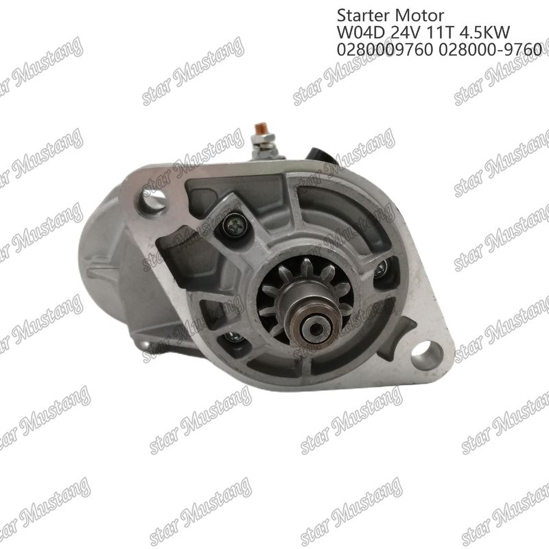W04D Motore di avvio motore 24V 11T 4.5KW 0280009760 028000-9760 Per ricambi motore HINO