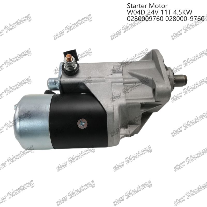 W04D Motore di avvio motore 24V 11T 4.5KW 0280009760 028000-9760 Per ricambi motore HINO