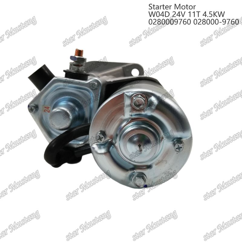W04D Motore di avvio motore 24V 11T 4.5KW 0280009760 028000-9760 Per ricambi motore HINO