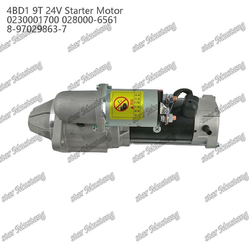 4BD1 Motore di avvio motore 24V 0230001700 028000-6561 8-97029863-7 Per ricambi motore ISUZU
