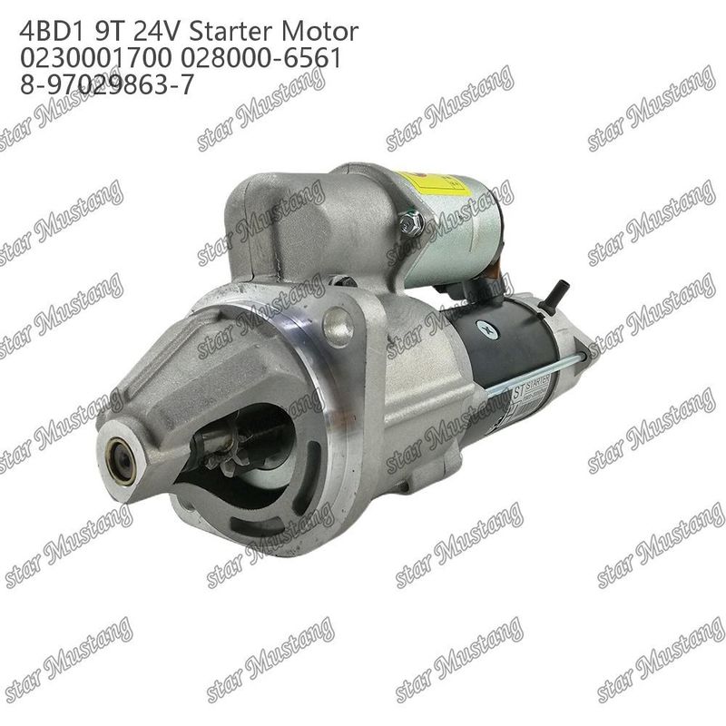 4BD1 Motore di avvio motore 24V 0230001700 028000-6561 8-97029863-7 Per ricambi motore ISUZU
