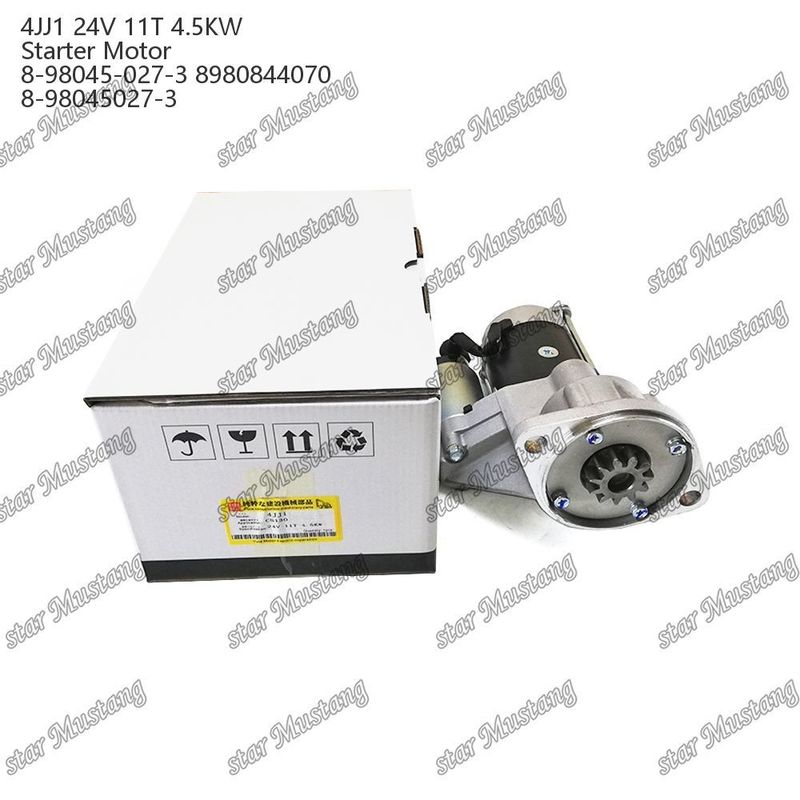 4JJ1 Motore di avvio 24V 11T 4.5KW 8-98045-027-3 8980844070 8-98045027-3 Per ricambi motore ISUZU
