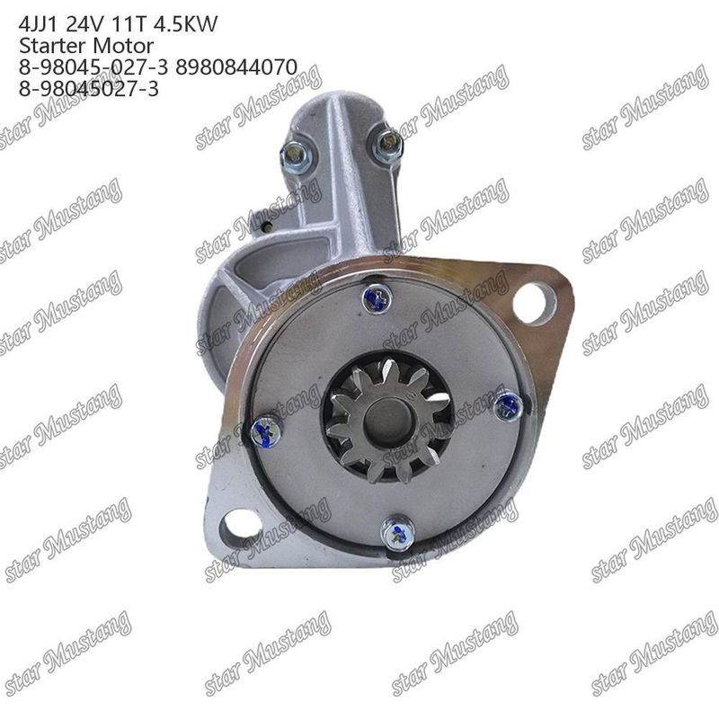 4JJ1 Motore di avvio 24V 11T 4.5KW 8-98045-027-3 8980844070 8-98045027-3 Per ricambi motore ISUZU