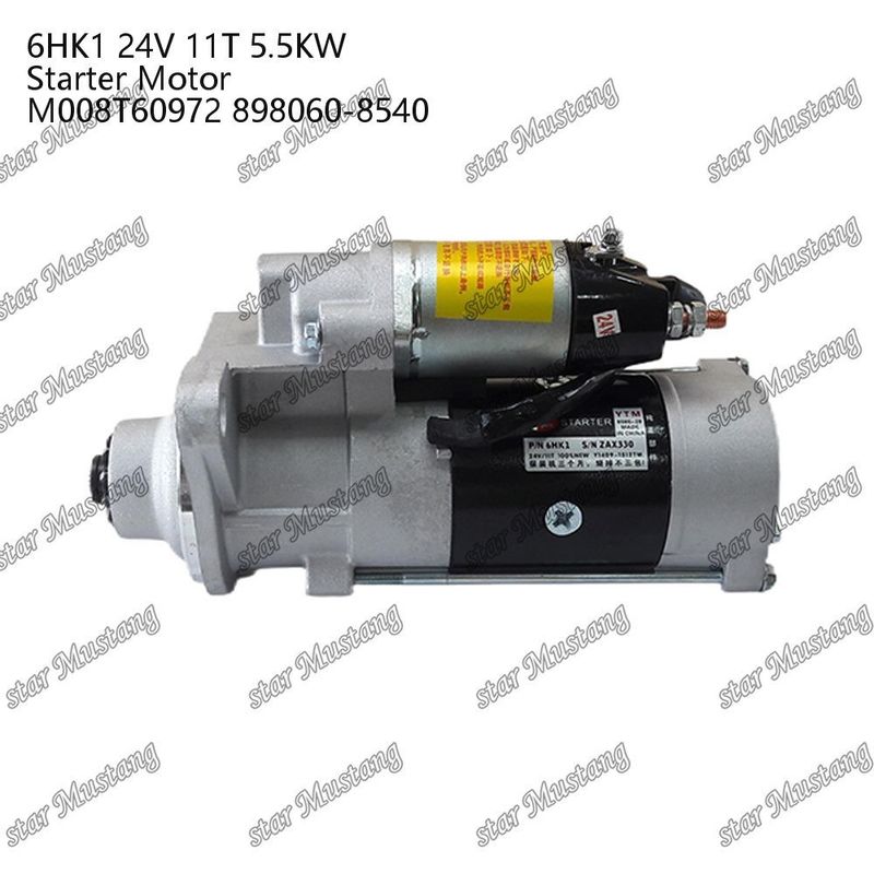 6HK1 Motore di avvio 24V 11T 5.5KW M008T60972 898060-8540 Per ricambi motore ISUZU