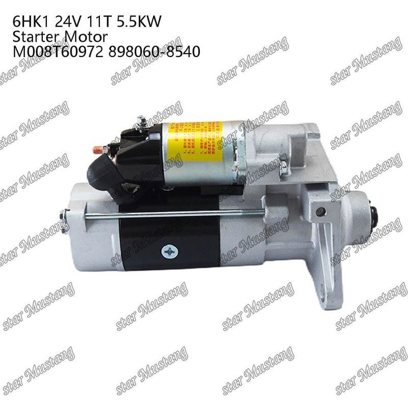 6HK1 Motore di avvio 24V 11T 5.5KW M008T60972 898060-8540 Per ricambi motore ISUZU