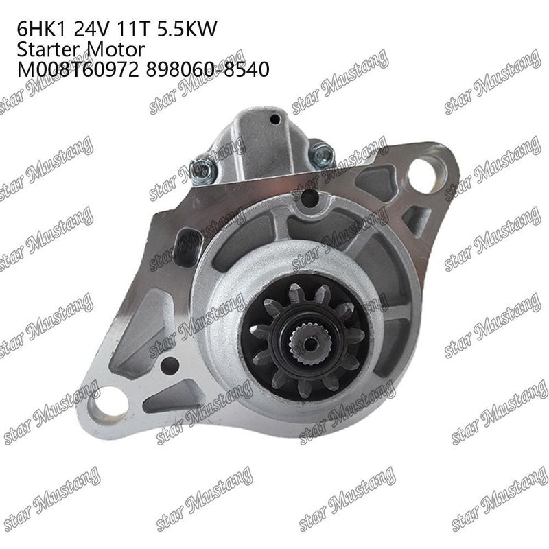 6HK1 Motore di avvio 24V 11T 5.5KW M008T60972 898060-8540 Per ricambi motore ISUZU