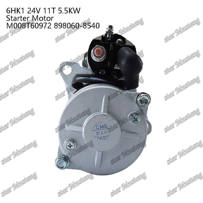 6HK1 Motore di avvio 24V 11T 5.5KW M008T60972 898060-8540 Per ricambi motore ISUZU