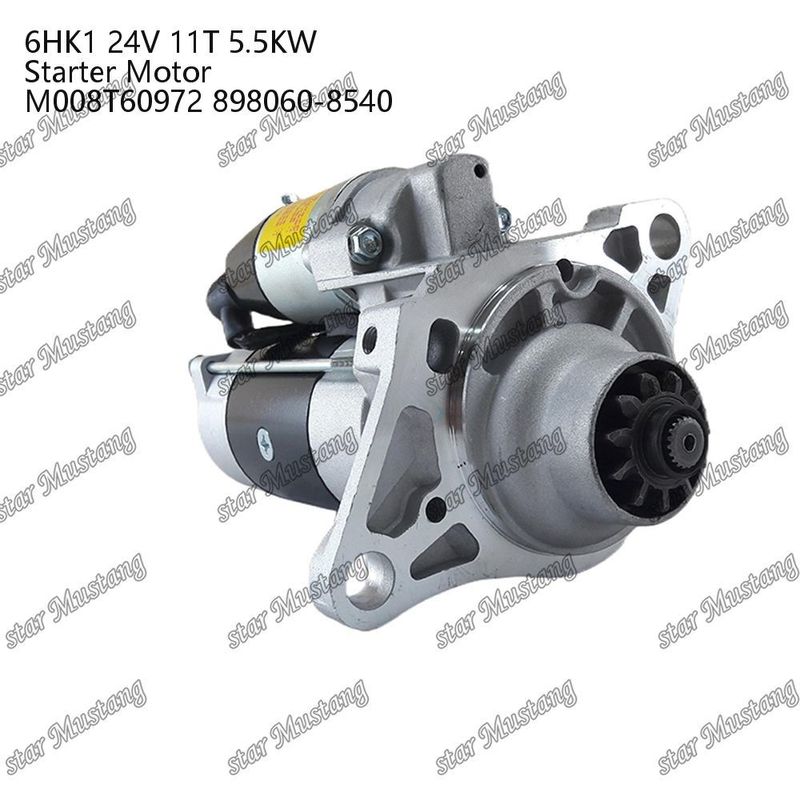 6HK1 Motore di avvio 24V 11T 5.5KW M008T60972 898060-8540 Per ricambi motore ISUZU