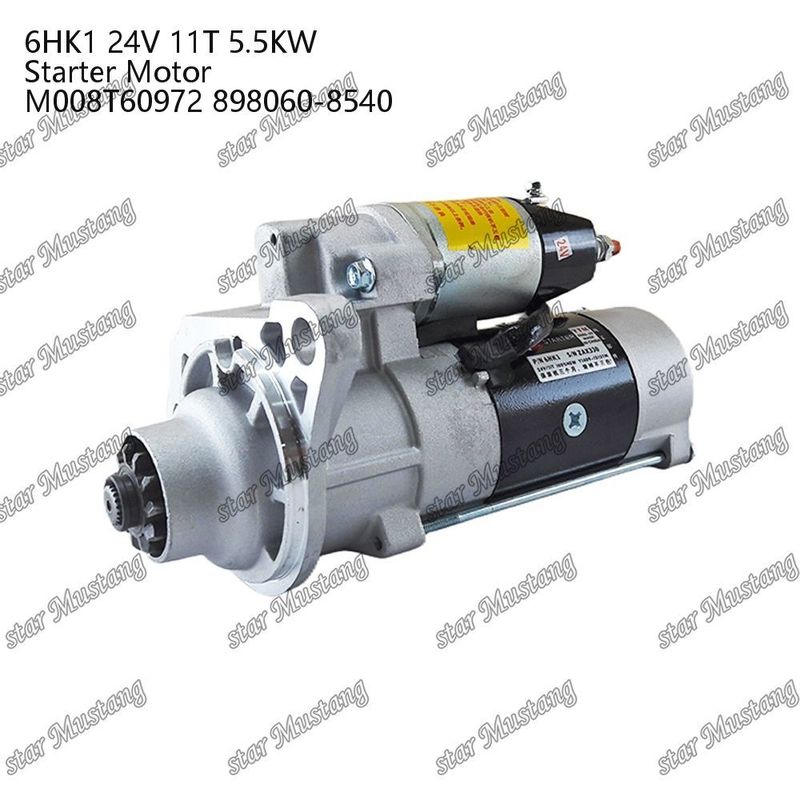 6HK1 Motore di avvio 24V 11T 5.5KW M008T60972 898060-8540 Per ricambi motore ISUZU