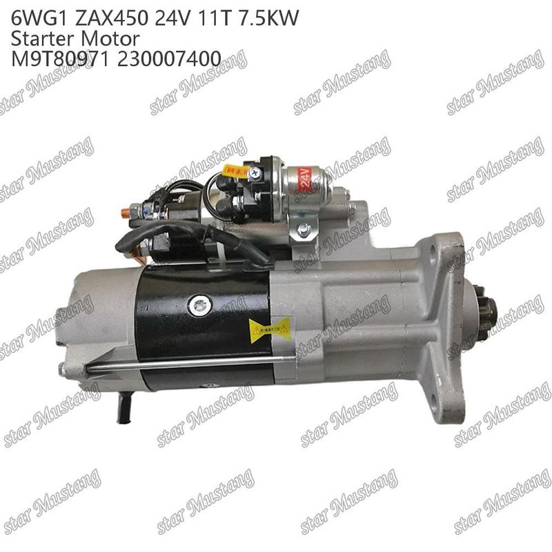 6WG1 ZAX450 Motore di avvio motore 24V 11T 7,5 kW DI tipo M9T80971 230007400 Per ricambi motore ISUZU