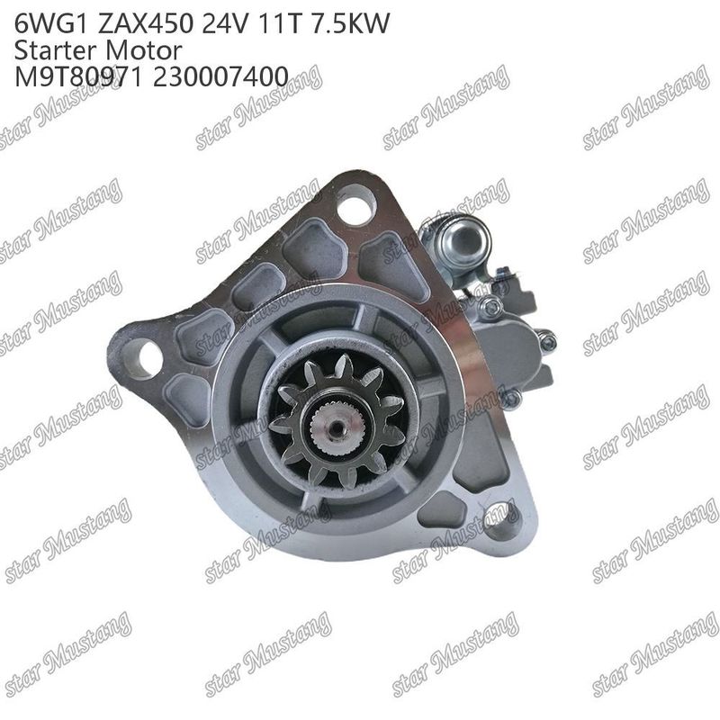 6WG1 ZAX450 Motore di avvio motore 24V 11T 7,5 kW DI tipo M9T80971 230007400 Per ricambi motore ISUZU
