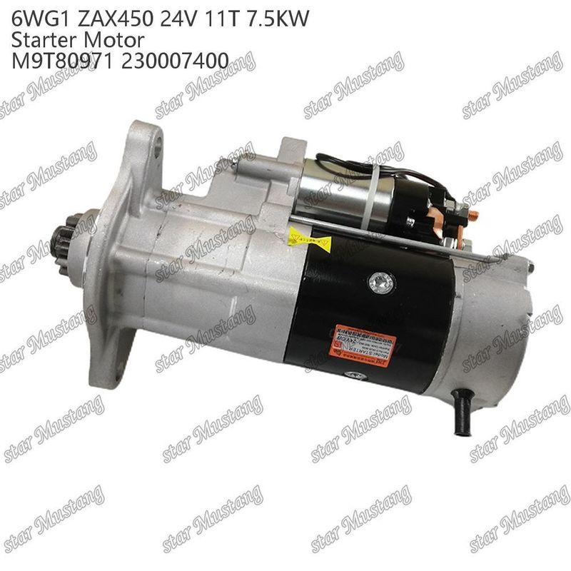 6WG1 ZAX450 Motore di avvio motore 24V 11T 7,5 kW DI tipo M9T80971 230007400 Per ricambi motore ISUZU