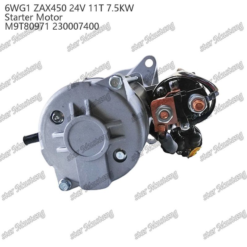 6WG1 ZAX450 Motore di avvio motore 24V 11T 7,5 kW DI tipo M9T80971 230007400 Per ricambi motore ISUZU