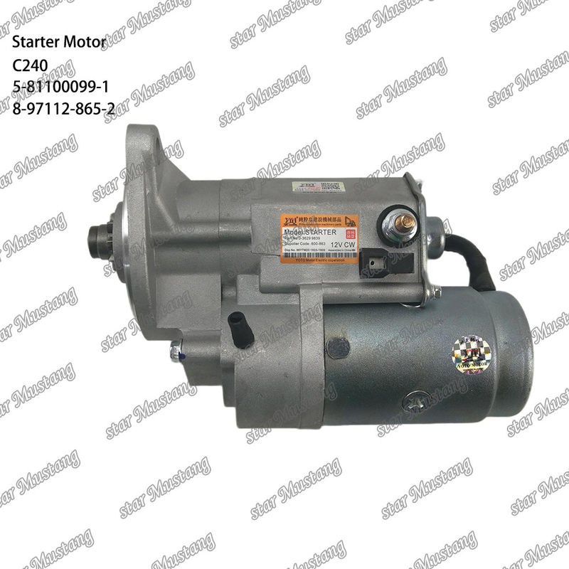 C240 Motore di avvio 9T 12V 5-81100099-1 8-97112-865-2 Per ricambi motore ISUZU