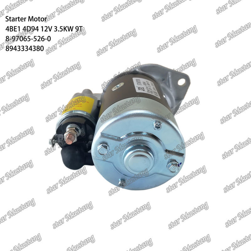 Motore di avvio 4BE1 4D94 12V 9T 8-97065-526-0 8943334380 Adatto per parti di motori Komatsu