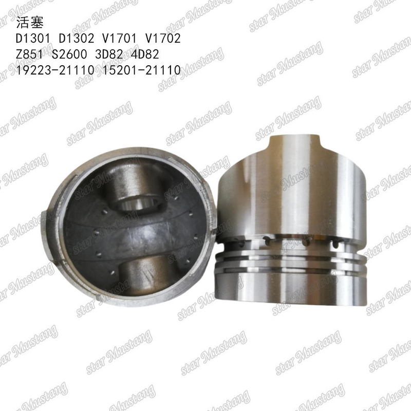 Piston D1301 D1302 V1701 V1702 Z851 S2600 3D82 4D82 19223-21110 15201-21110 Adatto per parti di motore KUBOTA